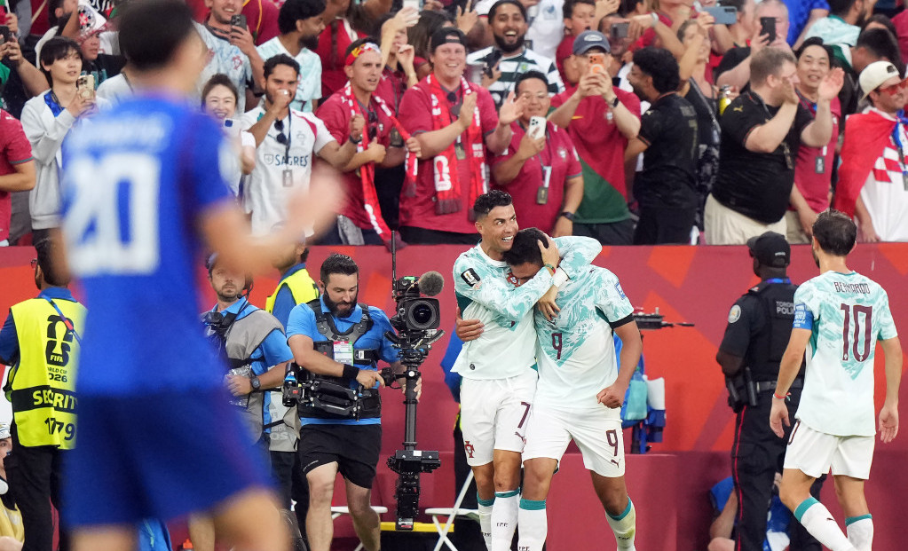 Kristijano Ronaldo slavi Gonsala Ramoša
