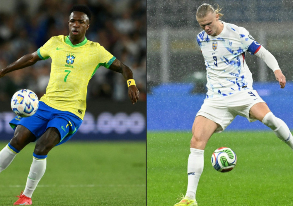 Vinisijus Žunior i Erling Haland, brazilski i norveški fudbaler
