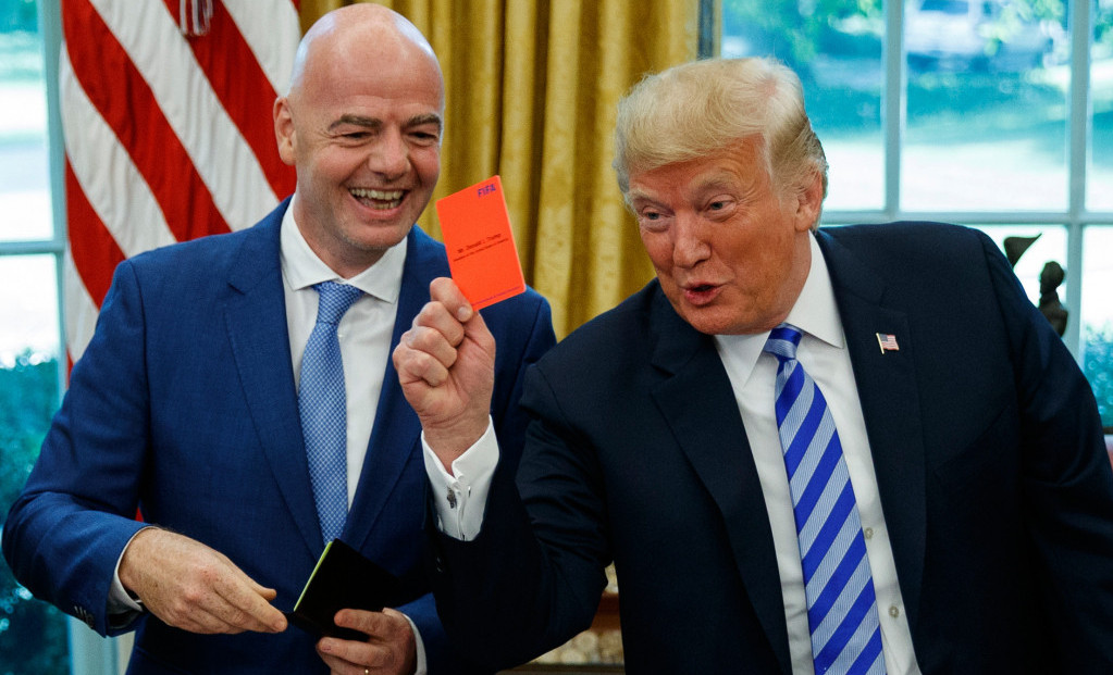 Đani Infantino i Donald Tramp 2018. godine