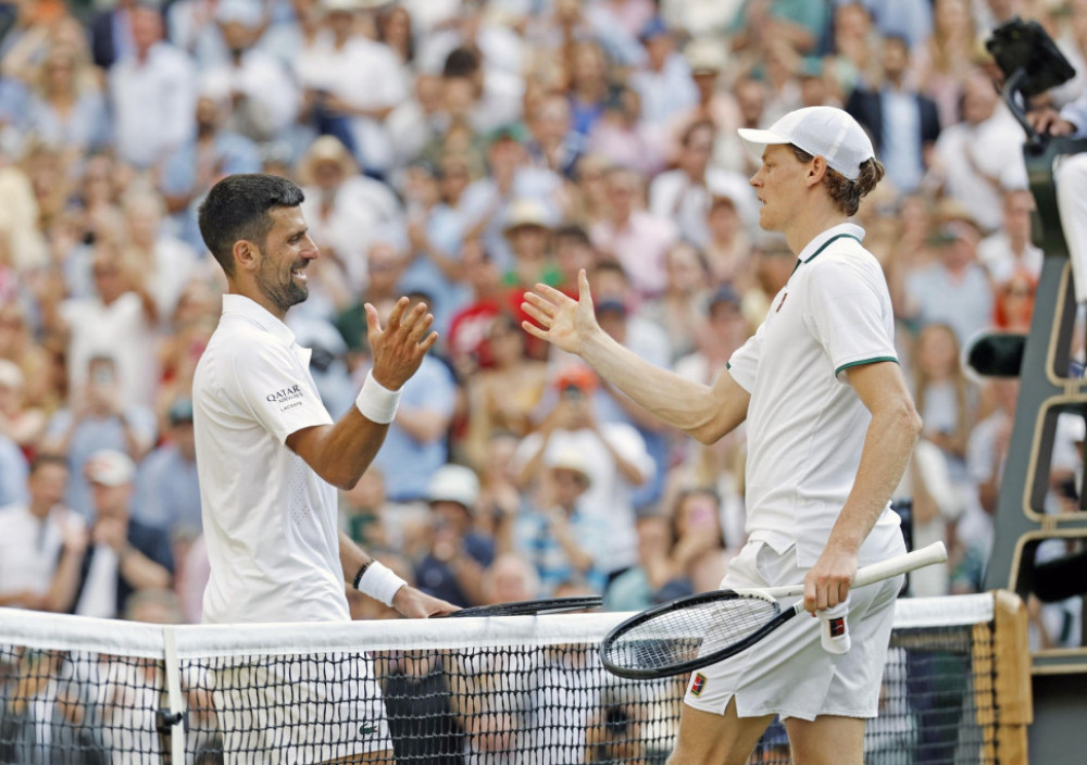 Novak Đoković i Janik Siner, srpski i italijanski teniser