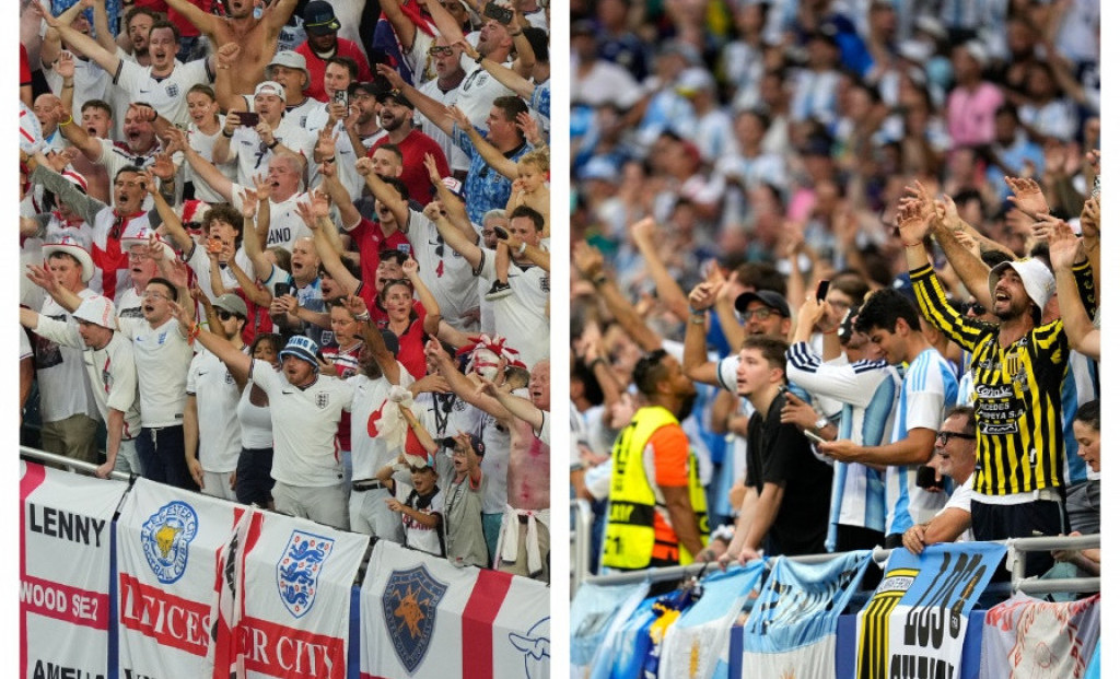 Navijači Engleske i Argentine