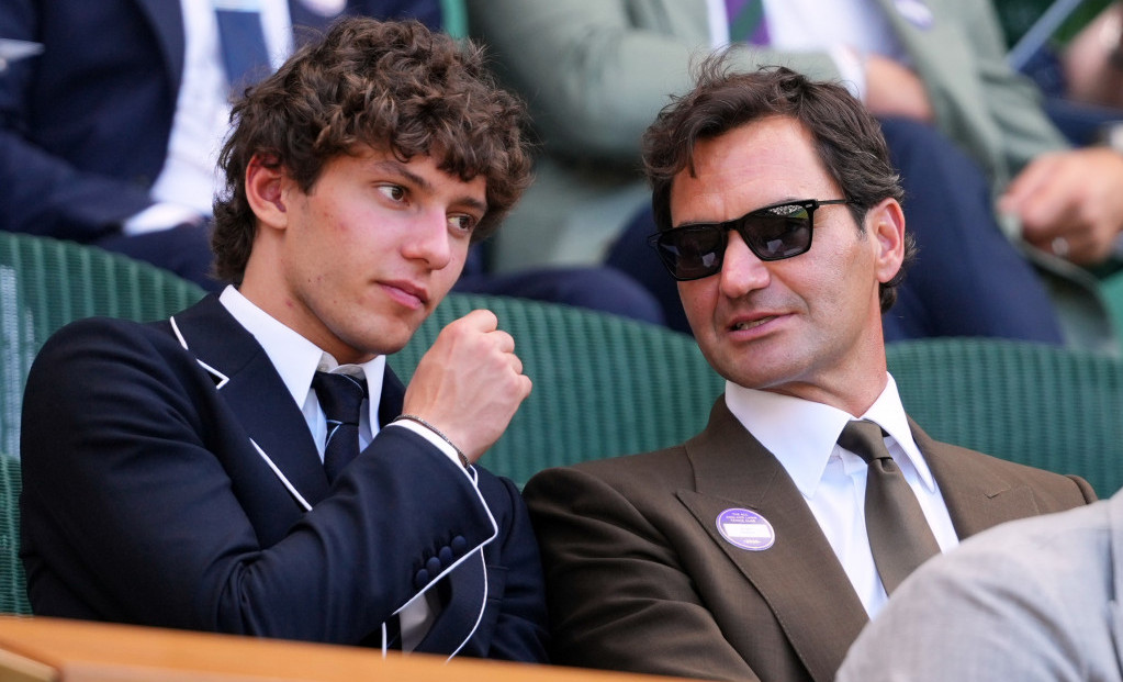 Kimi Antoneli i Rodžer Federer na Vimbldonu
