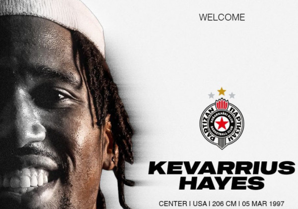 Partizan konačno predstavio prvo pojačanje: Kevarijus Hejs novi igrač crno-belih