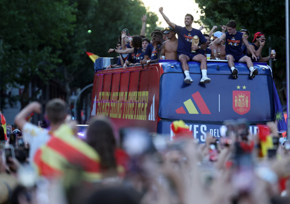 Prizori iz Madrida, sa centralne proslave titule šampiona sveta