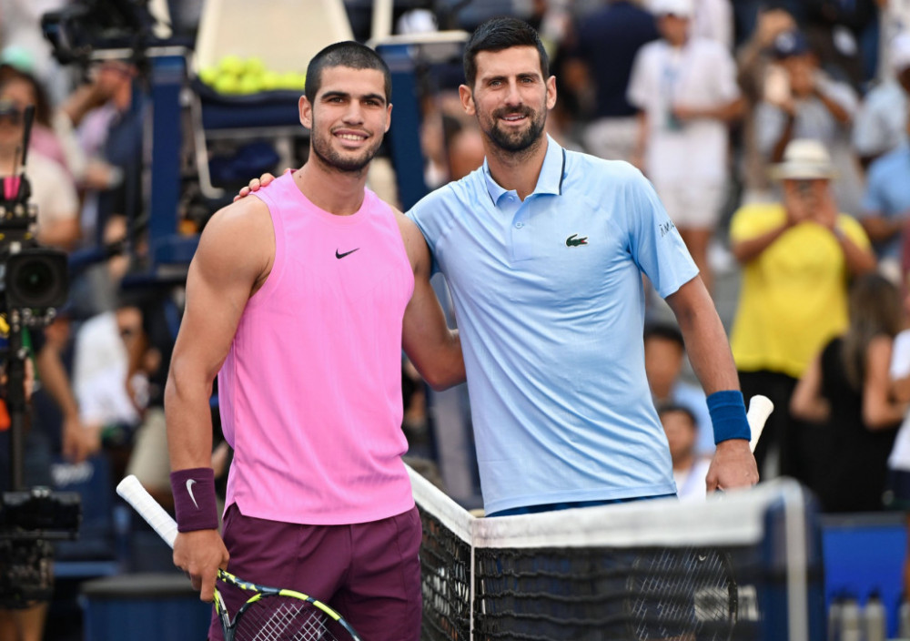 Novak Đoković i Karlos Alkaraz, srpski i španski teniser