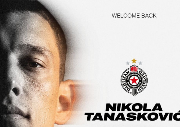 Partizan potvrdio još jedno pojačanje: Tanasković je crno-beli