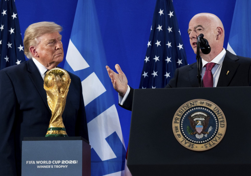 Donald Tramp i Đani Infantino, predsednici SAD i FIFA