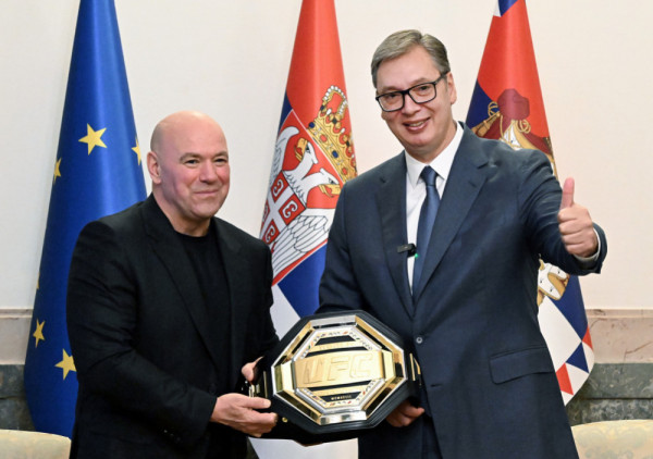 Vučić sa Vajtom iz UFC: Hvala što ste izabrali Srbiju, ugostićemo vas najbolje moguće