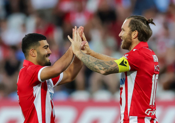(UŽIVO, VIDEO) Crvena zvezda - Larn 1:0: Katai pogodio posle dva minuta