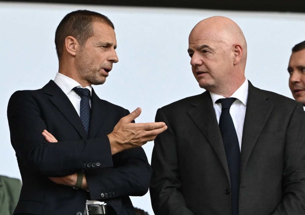 Đani Infantino i Aleksander Čeferin, predsednici FIFA i UEFA
