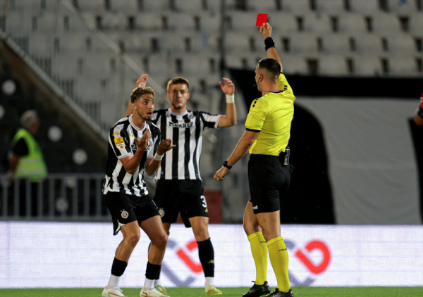 (UŽIVO, VIDEO) Partizan - IMT (0:0): Crveni karton za Zekovića!