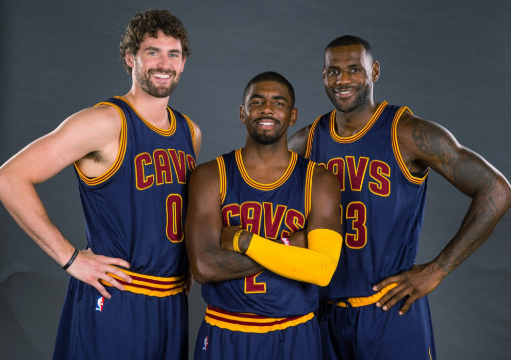 Kevin Lav, Kajri Irving i Lebron Džejms u Klivlendu