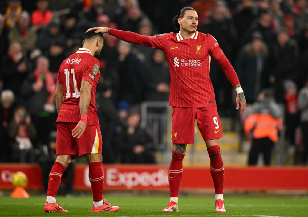 Mo Salah i Darvin Nunjez u dresu Liverpukla