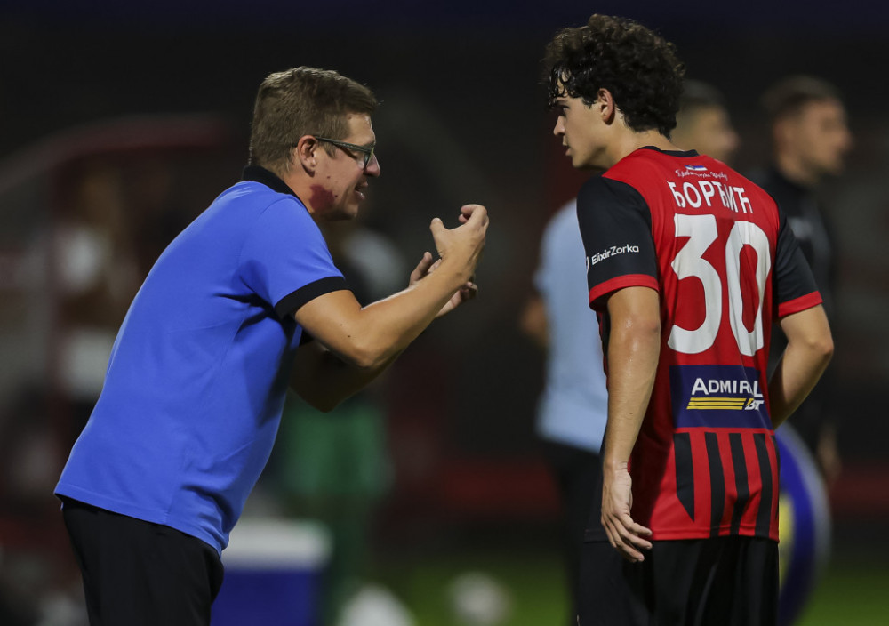 Nemanja Glušica i Đorđe Đorđić, trener i igrač Mačve