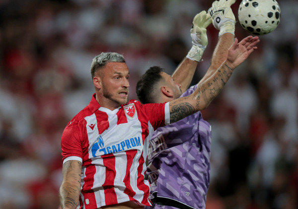 (UŽIVO/VIDEO) Crvena zvezda - Hapoel Ber Ševa (0:2): Izrealci duplirali prednost
