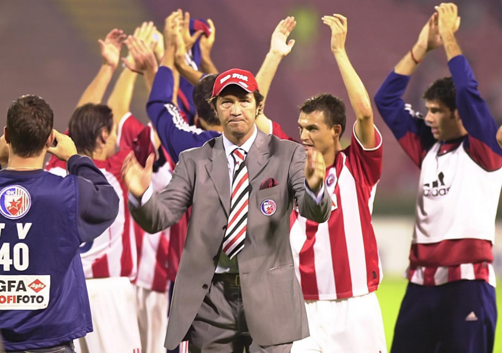 Valter Zenga, italijanski trener, u vreme dok je vodio fudbalski tim Crvene zvezde