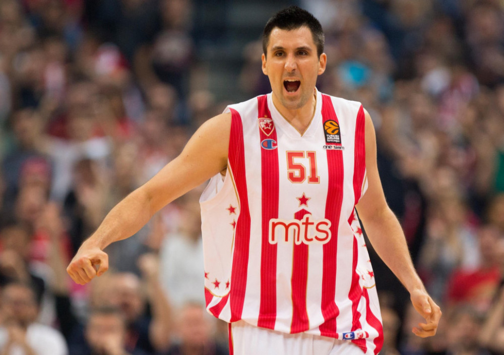 Milko Bjelica u dresu Crvene zvezde