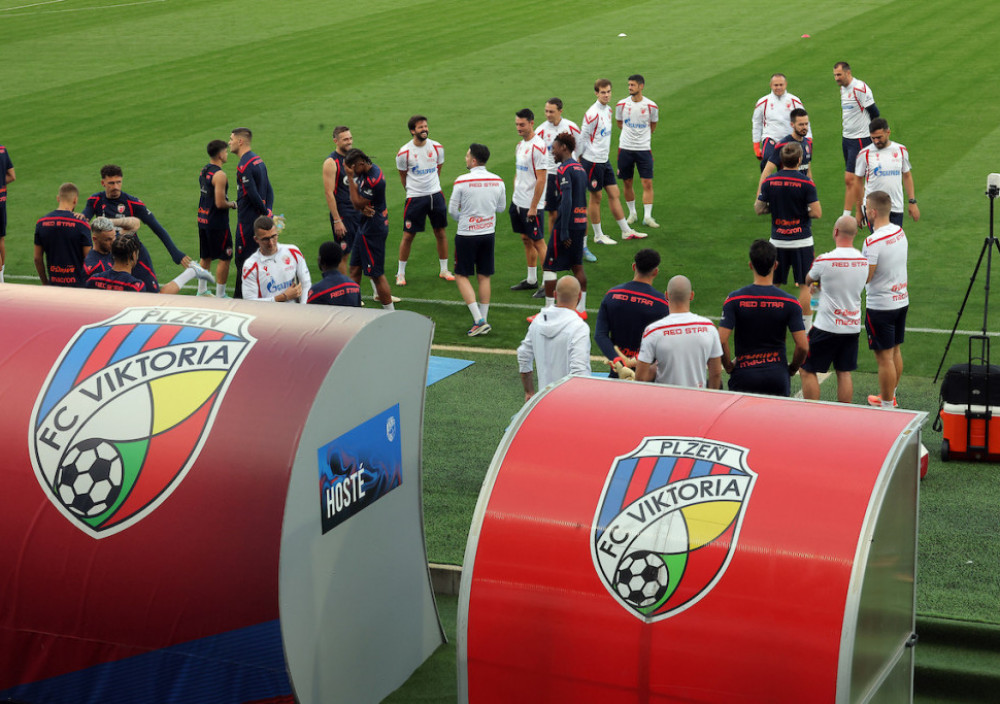 Trening Crvene zvezde u Plzenju