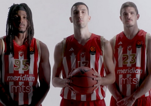 (VIDEO) Crveno, belo i zlatno, pa na pruge: Zvezda predstavila dres za novu sezonu