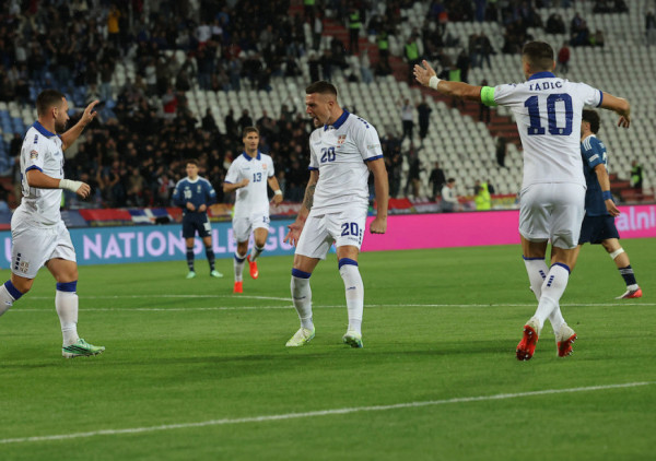 (VIDEO) Prvi gol Srbije u Ligi nacija: Proradila veza Tadić - Živković