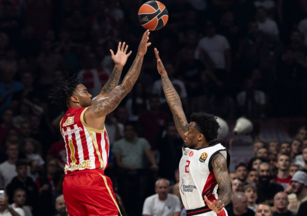 (UŽIVO,VIDEO) Crvena zvezda - Hapoel Tel Aviv (35:45): Poluvreme u "Areni", Zvezda ponovo u dvocifrenom zaostatku