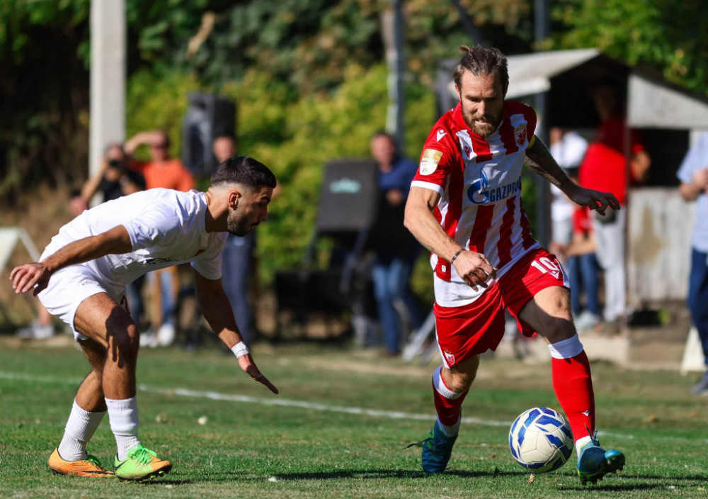 Detalj sa meča Njegoš - Crvena zvezda