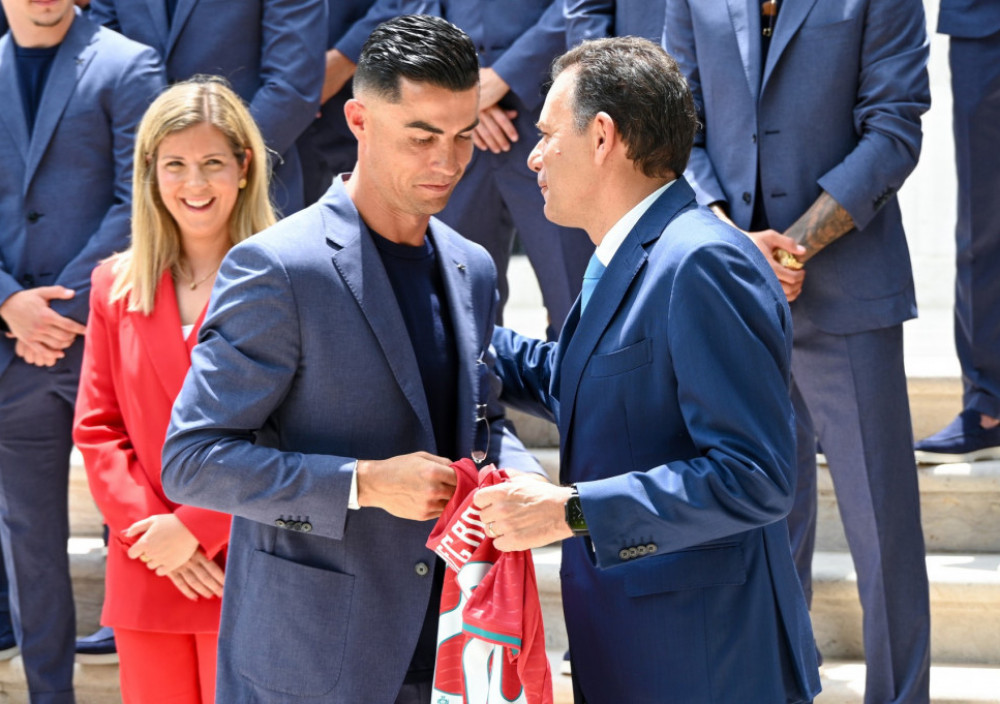 Kristijano Ronaldo i Luis Montenegro, portugalski fudbaler i premijer Portugala
