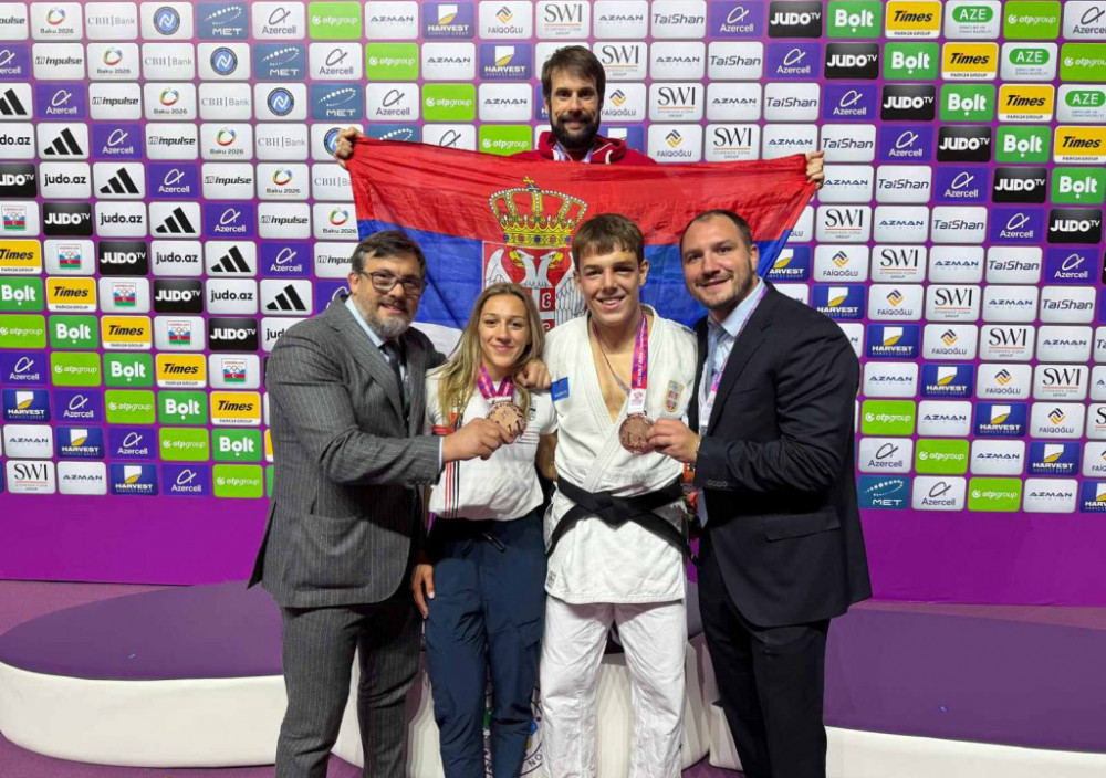 Srpski džudista Mihajlo Simin osvojio bronzanu medalju na SP u Bakuu