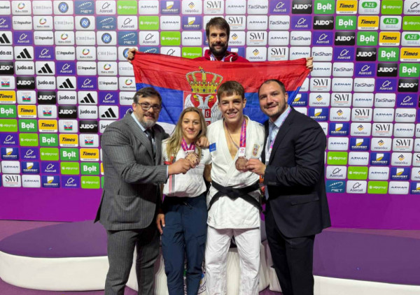 Srpski džudista Mihajlo Simin osvojio bronzanu medalju na SP u Bakuu