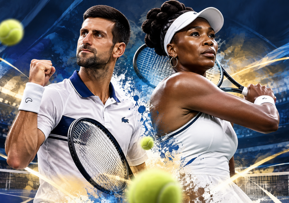 Novak Đoković i Venus Vilijams, srpski teniser i američka teniserka