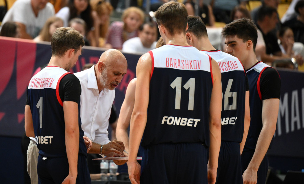 Zoran Lukić sa reprezentativcima Rusije