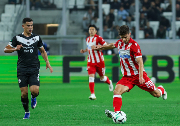 (UŽIVO, VIDEO) Lugano - Crvena zvezda (1:1): Radost Švajcaraca je kratko trajala, Elšnik trese mrežu