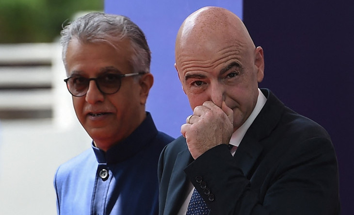 Đni Infantino i šeik Salman bin Ibrahim Al Kalifa