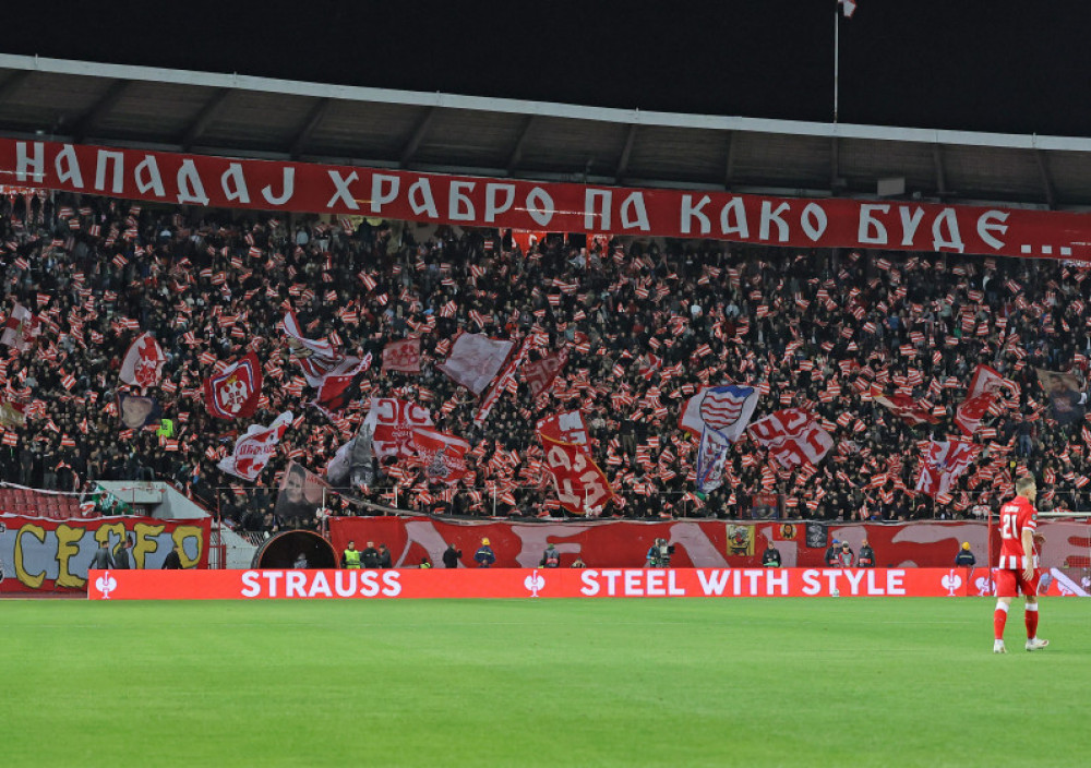 Navijači Crvene zvezde, na meču sa Kopenhagenom