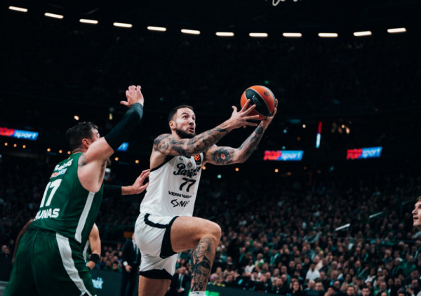 (UŽIVO): Žalgiris - Partizan 2/4: Crno-beli "tope" prednost domaćih